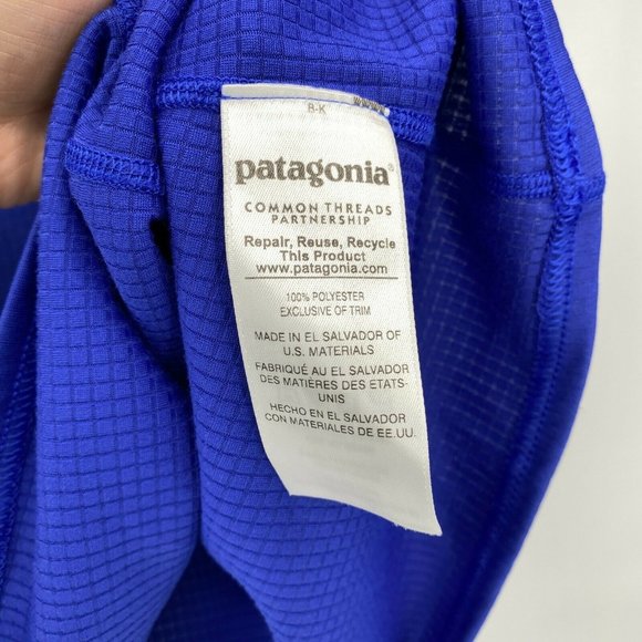 Patagonia Midweight Capilene Baselayer 1/2 Zip Pullover Shirt Blue Women's Small - Picture 9 of 10